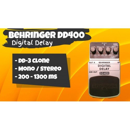 Behringer Digital Delay Effects Pedal - DD400